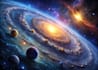 create detailed galaxy and deep space concept art