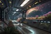 draw sci fi planet surface or spaceship interior