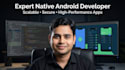 be a professional android app developer using android studio