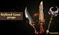 create 3d game and film props high poly and low poly