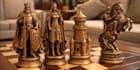 make 3d printable viking chess set,3d chess set figurine,3d custom miniature set