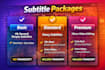 do video editing, subtitles, captions, srt and transcription