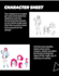 draw character design reference sheet