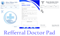design medical referral pad a4 a5 with editable source