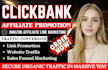 clickbank affiliate link promotion, amazon website affiliate promotion