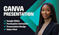 design custom canva presentation portfolio powerpoint template