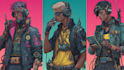 draw cyberpunk or scifi futuristic character illustrations