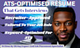 write an ats optimized resume that gets interviews