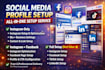 social media profile creation and setup