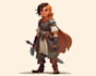 design 2d  game characters with full body and poses
