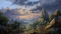 digitally paint fantasy landscape