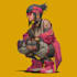 create anime cyberpunk illustration for anything
