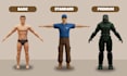 do 3d low poly modeling character rigging for your game or animation
