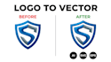 do logo vector tracing, redraw and convert to svg eps ai