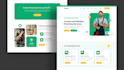 design a modern saas landing page UI in figma