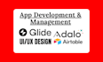 build no code app using adalo, bubble io developer, glide, airtable expert