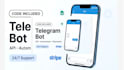 create professional telegram bot with API and automation