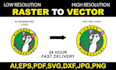 do ai logo to vector conversion, vector tracing, raster to vector specialist