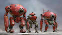 draw high quality robot, mecha concepts