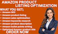 do amazon product listing description with SEO amazon listing optimization