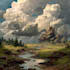 create stunning fantasy landscape, background illustration