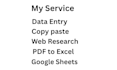 do data entry, copy paste and web research
