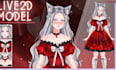 draw and rig live2d vtuber, 2d vtuber model, 3d vtuber model, 3d vtuber