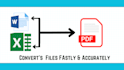convert word or excel files to PDF professionally
