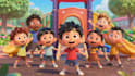create a cinematic pixar style ai video scene with talking head