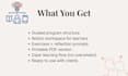 create a guided learning program in notion with exercises and PDF