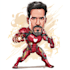create a premium superhero caricature character
