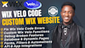 design custom features wix website with wix velo code, databases wix code