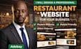 design a professional restaurant website with online ordering