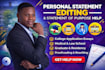 copy edit proofread your medical personal statement or statement of purpose