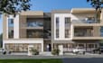 redesign mixed use building,residential complex,cgi facade elevation,park layout