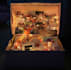 paint a surprise gift box with items inside