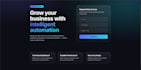 design a modern responsive landing page with HTML CSS and javascript