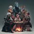 do dnd group party illustration