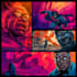 comic book strip, super hero, comic art