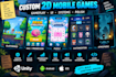 develop a 2d mobile game in unity for android and ios