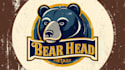 do unique bear head vintage logo 1 day