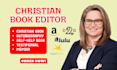 christian book copy editing, memoir formatting daily devotionals, journal design