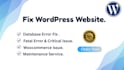 fix any kind of wordpress error and bug and woocommerce and database error