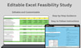 build a smart excel feasibility study with auto calculations