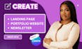 build canva website design landing page website design