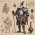 draw a fantasy character ilustration