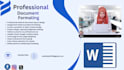 professional ms word formatting with editing