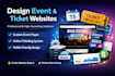 design event website ticket website website automation web hosting