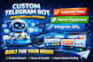 develop a custom telegram bot with python for your needs