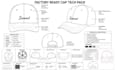 create cap tech pack hat snapback trucker cap tech pack for manufacturing